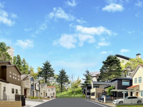 板橋区の外壁塗装で周囲の街並みとの調和を考えるイメージ